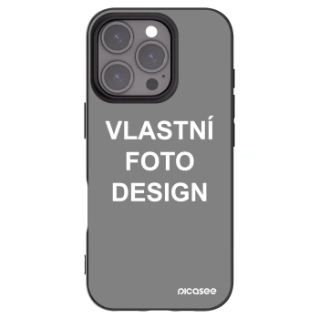 Picasee silikonový černý obal pro Apple iPhone 16 Pro - Vlastní fotka/motiv