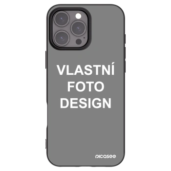 Picasee silikonový černý obal pro Apple iPhone 16 Pro Max - Vlastní fotka/motiv