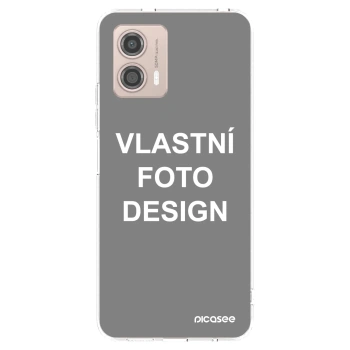 Picasee silikonový průhledný obal pro Motorola Moto G53 5G - Vlastní fotka/motiv