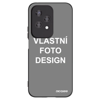 Picasee silikonový černý obal pro Honor 200 Lite - Vlastní fotka/motiv