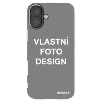 Picasee silikonový průhledný obal pro Apple iPhone 16 Plus - Vlastní fotka/motiv