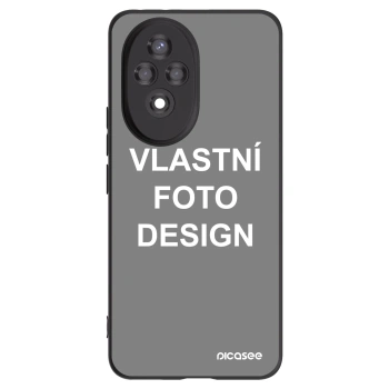Picasee silikonový černý obal pro Honor 200 5G - Vlastní fotka/motiv