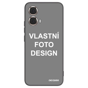 Picasee silikonový černý obal pro Motorola Moto G85 - Vlastní fotka/motiv