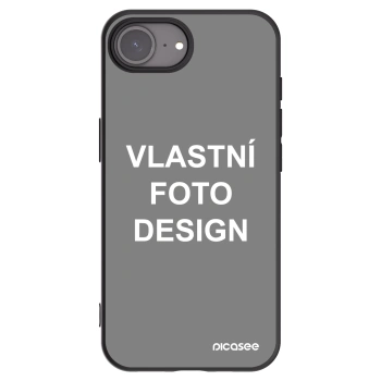 Picasee silikonový černý obal pro Apple iPhone 16e - Vlastní fotka/motiv