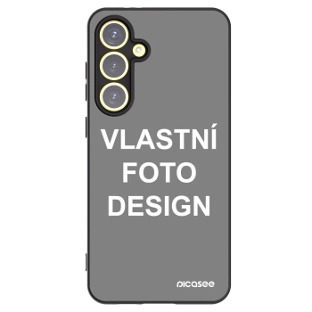 Picasee silikonový černý obal pro Samsung Galaxy S24 FE S721B - Vlastní fotka/motiv