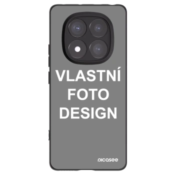Picasee silikonový černý obal pro Xiaomi Redmi Note 14 Pro 5G - Vlastní fotka/motiv