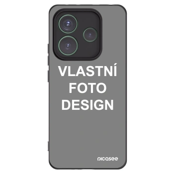 Picasee silikonový černý obal pro Xiaomi Redmi Note 14 5G - Vlastní fotka/motiv