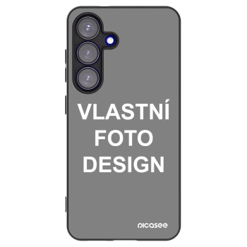 Picasee silikonový černý obal pro Samsung Galaxy S25 5G - Vlastní fotka/motiv