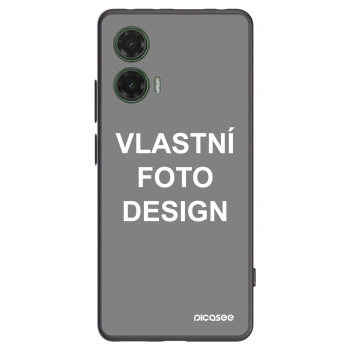 Picasee silikonový černý obal pro Motorola Moto G35 5G - Vlastní fotka/motiv