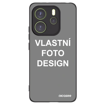 Picasee silikonový černý obal pro Xiaomi Redmi Note 14 4G - Vlastní fotka/motiv