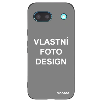 Picasee silikonový černý obal pro Google Pixel 8a - Vlastní fotka/motiv