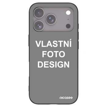 Picasee silikonový černý obal pro Apple iPhone 17 Pro - Vlastní fotka/motiv