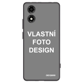 Picasee silikonový černý obal pro Motorola Moto E14 - Vlastní fotka/motiv
