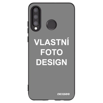 Picasee silikonový černý obal pro Huawei P30 Lite - Vlastní fotka/motiv