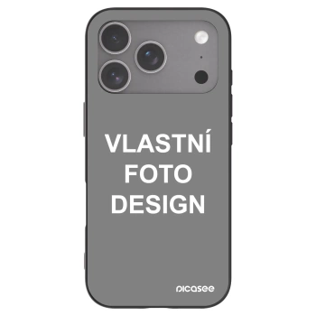 Picasee silikonový černý obal pro Apple iPhone 18 Pro - Vlastní fotka/motiv