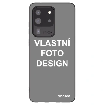 Picasee silikonový černý obal pro Samsung Galaxy S20 Ultra 5G G988F - Vlastní fotka/motiv