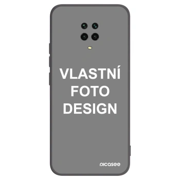 Picasee silikonový černý obal pro Xiaomi Redmi Note 9 Pro - Vlastní fotka/motiv