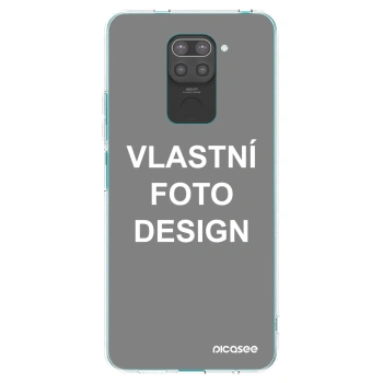 Picasee silikonový černý obal pro Xiaomi Redmi Note 9 - Vlastní fotka/motiv
