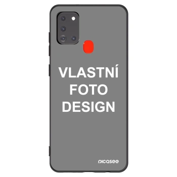 Picasee silikonový černý obal pro Samsung Galaxy A21s - Vlastní fotka/motiv