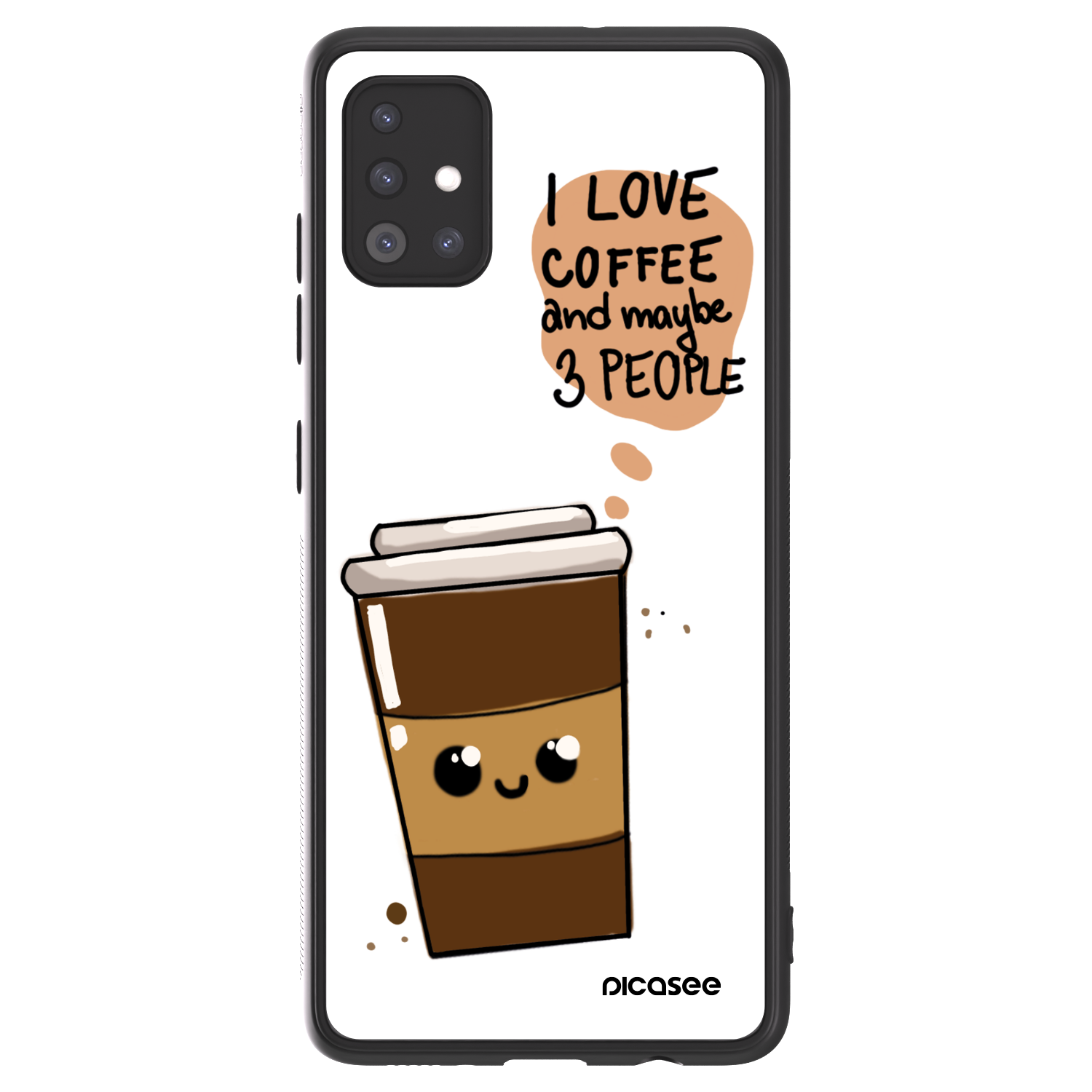 Picasee ULTIMATE CASE pro Samsung Galaxy A51 A515F - Cute coffee