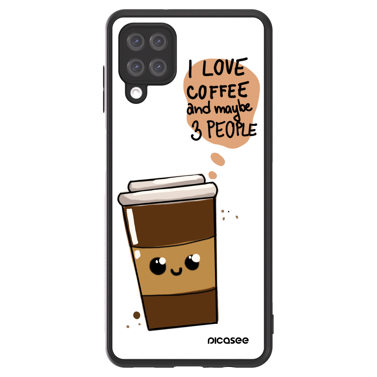 Picasee ULTIMATE CASE pro Samsung Galaxy A12 A125F - Cute coffee