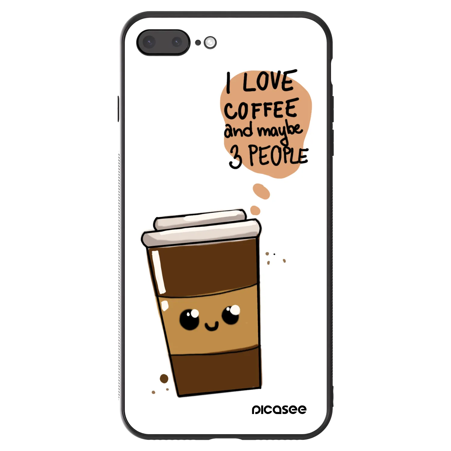 Picasee ULTIMATE CASE pro Apple iPhone 7 Plus - Cute coffee