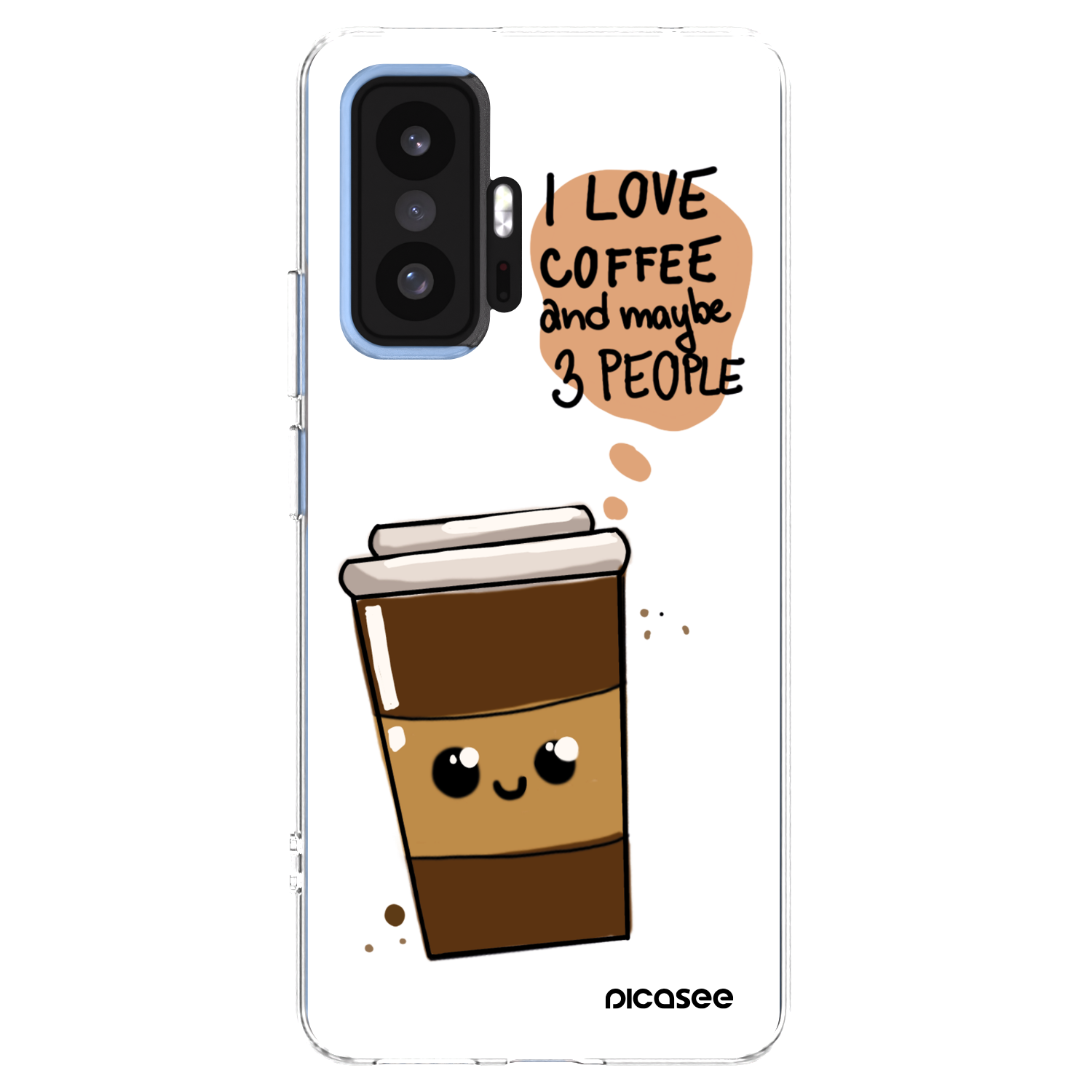 Picasee silikonový průhledný obal pro Xiaomi 11T Pro - Cute coffee