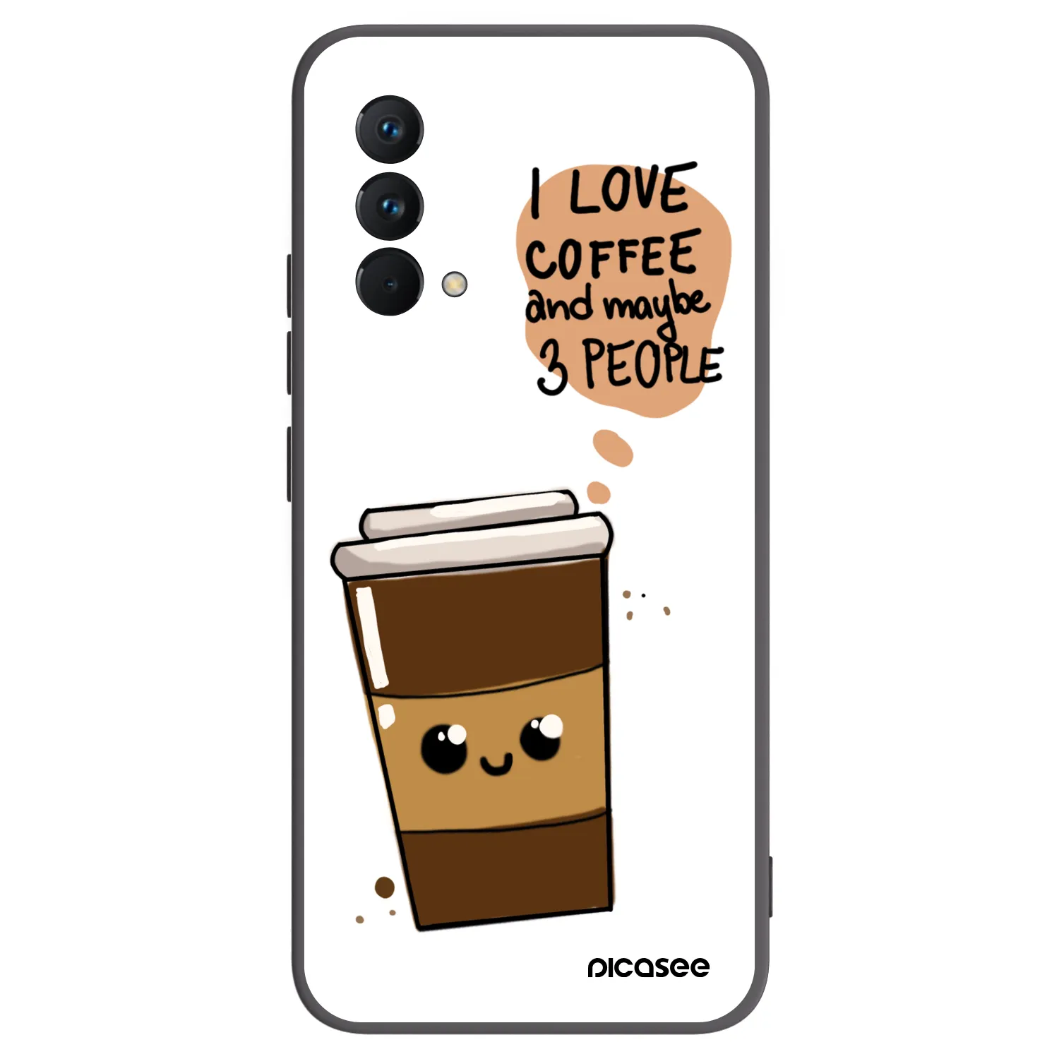 Picasee silikonový černý obal pro Realme GT Master Edition 5G - Cute coffee