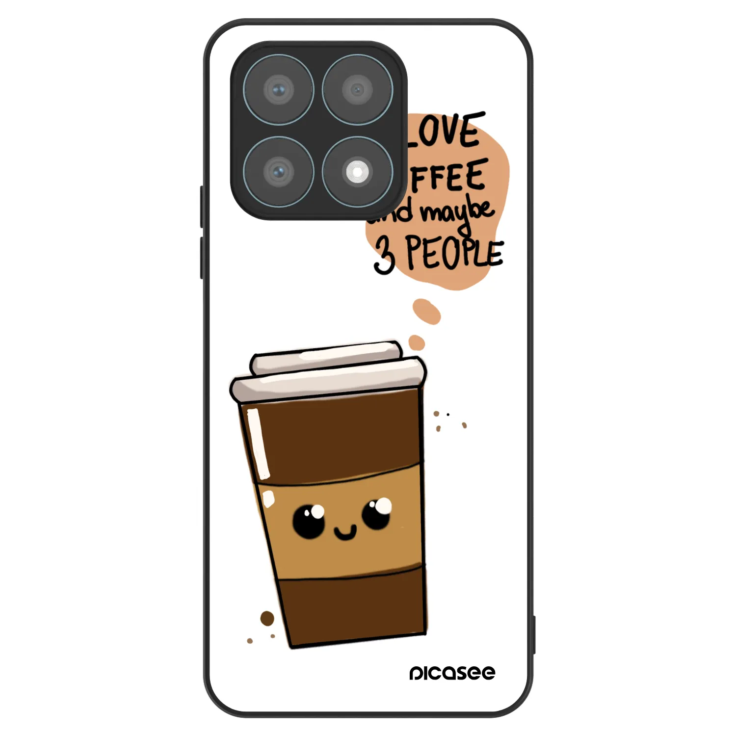 Picasee ULTIMATE CASE pro Honor X8a - Cute coffee