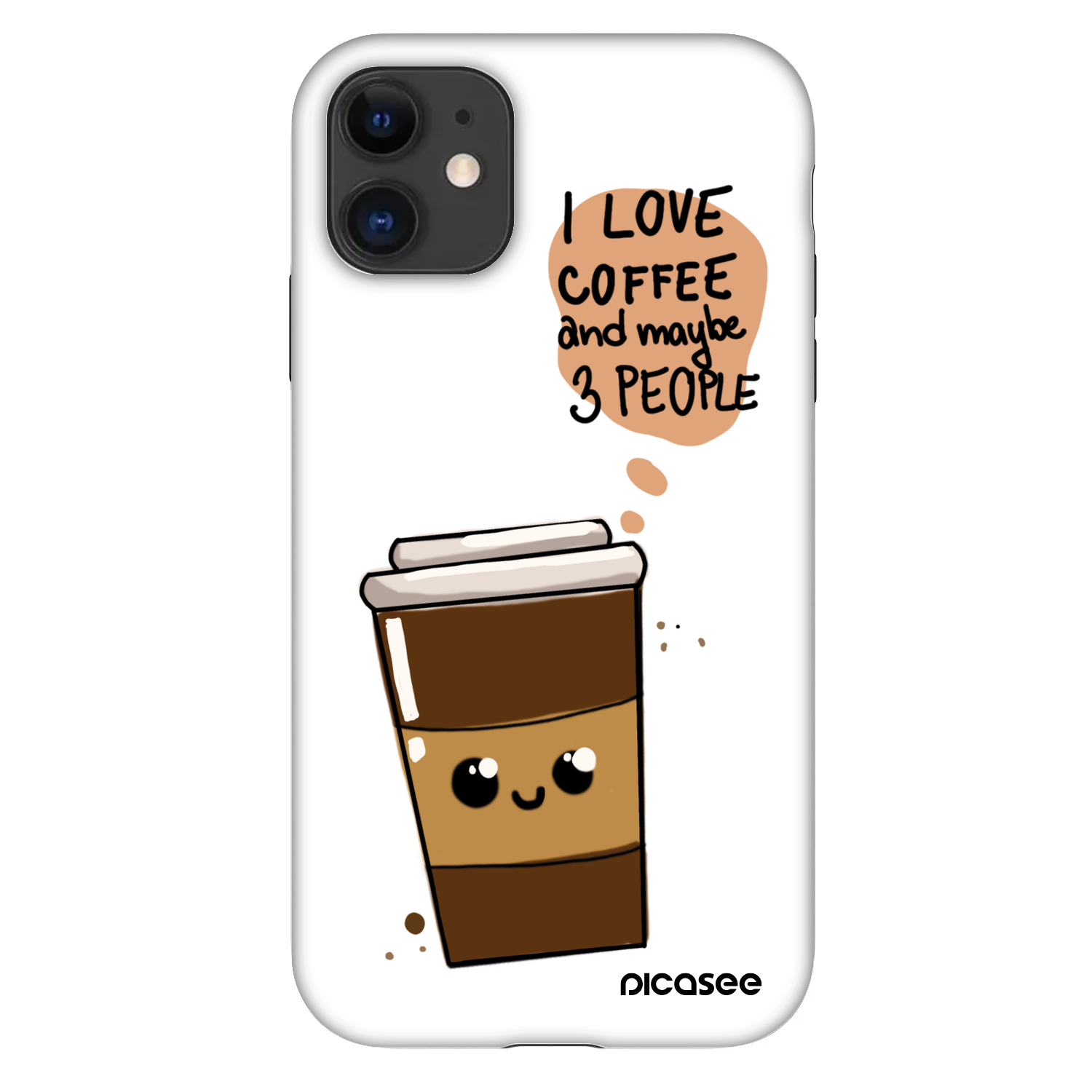 Picasee Fashion Case pro Apple iPhone 11 - Cute coffee