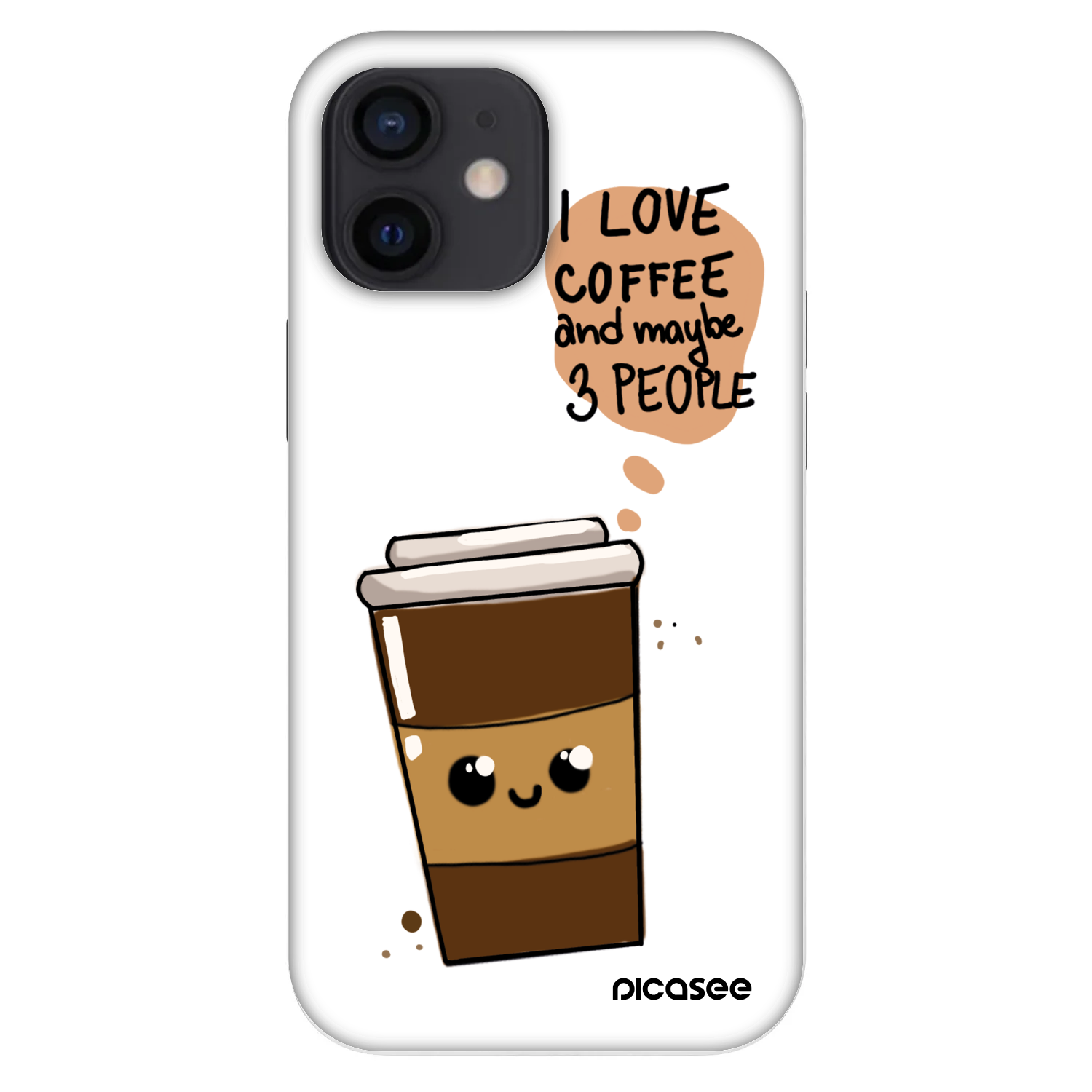 Picasee Fashion Case pro Apple iPhone 12 mini - Cute coffee