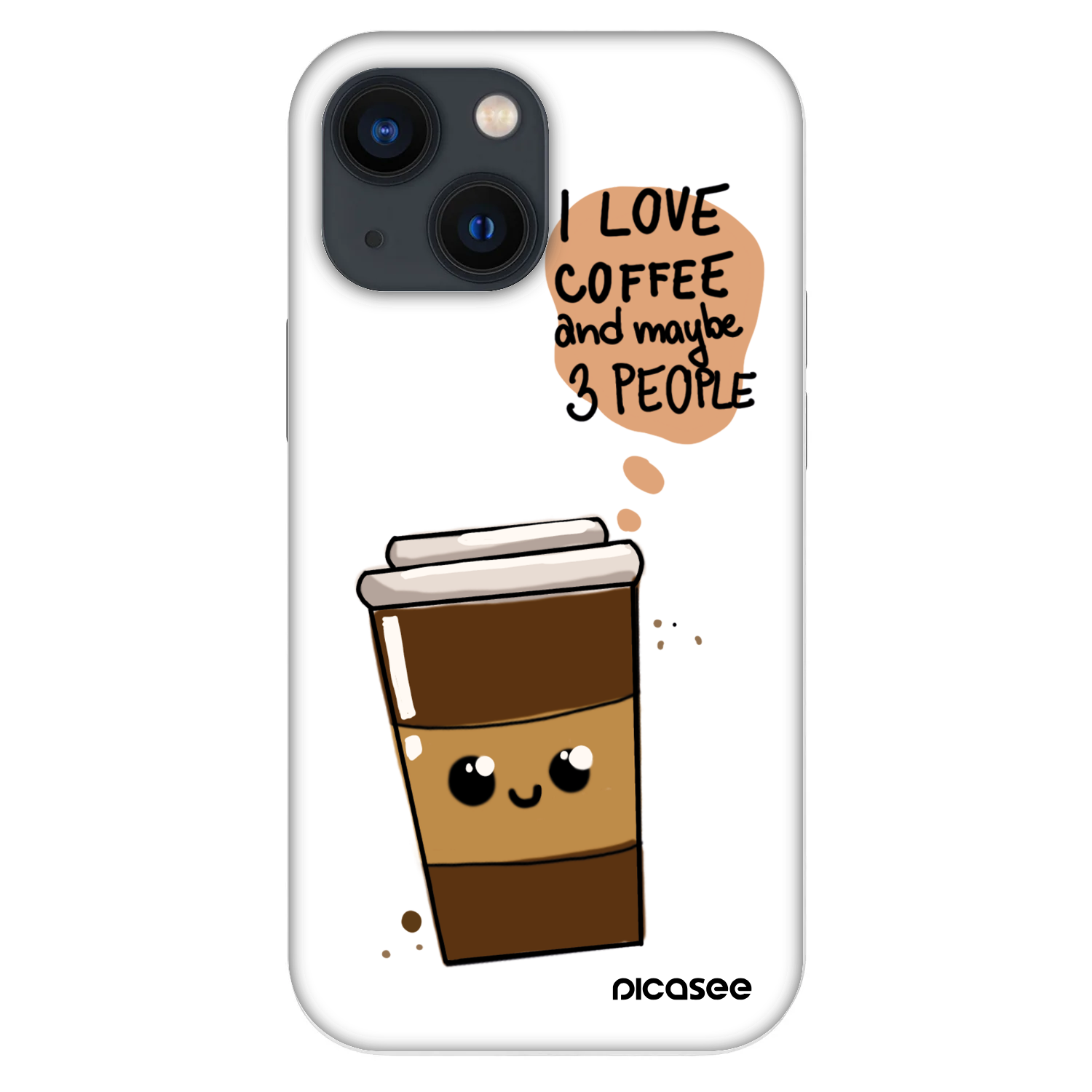 Picasee Fashion Case pro Apple iPhone 13 mini - Cute coffee