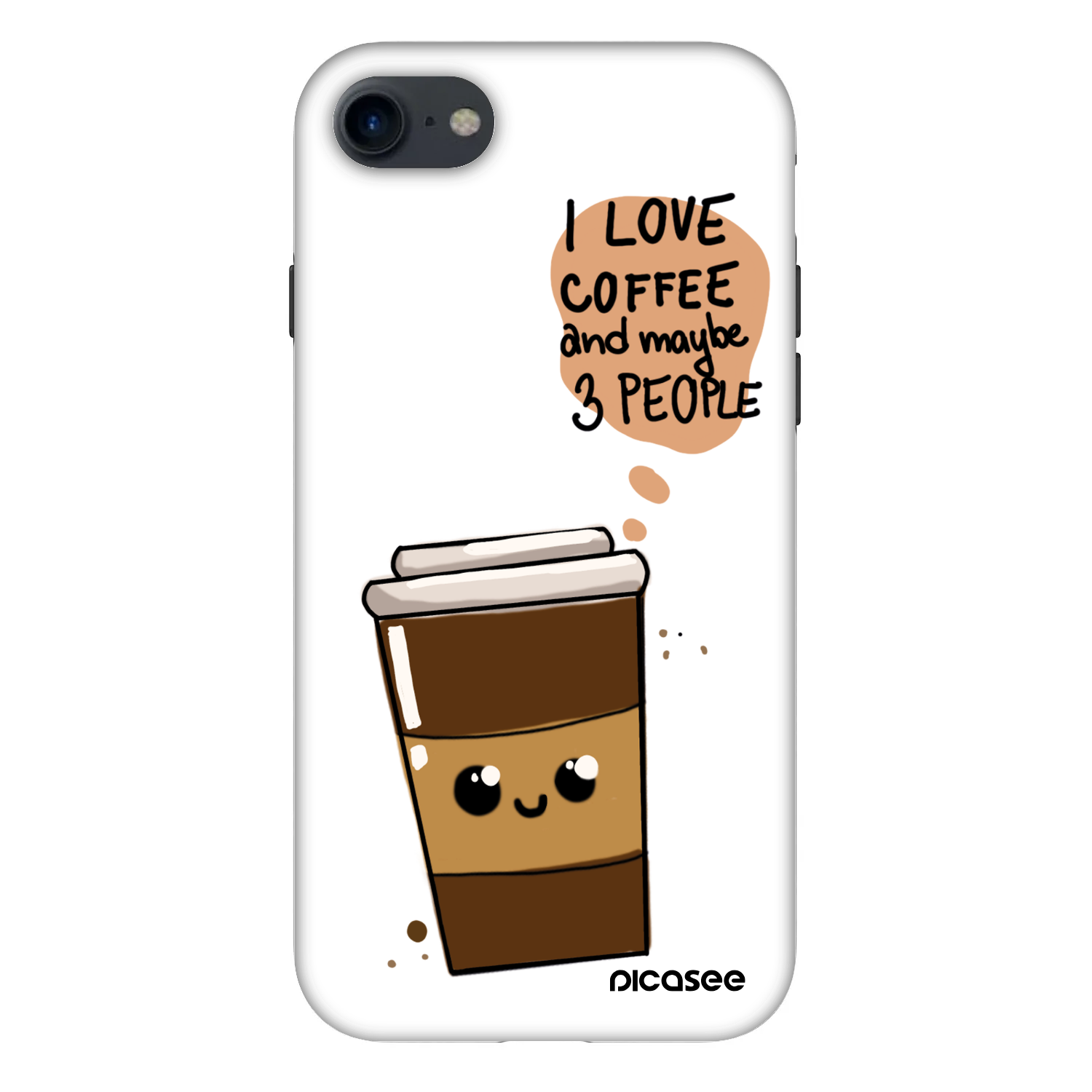 Picasee Fashion Case pro Apple iPhone 8 - Cute coffee