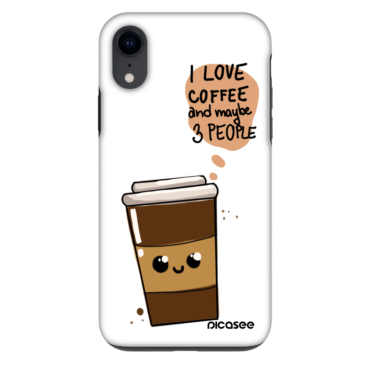 Picasee Fashion Case pro Apple iPhone XR - Cute coffee