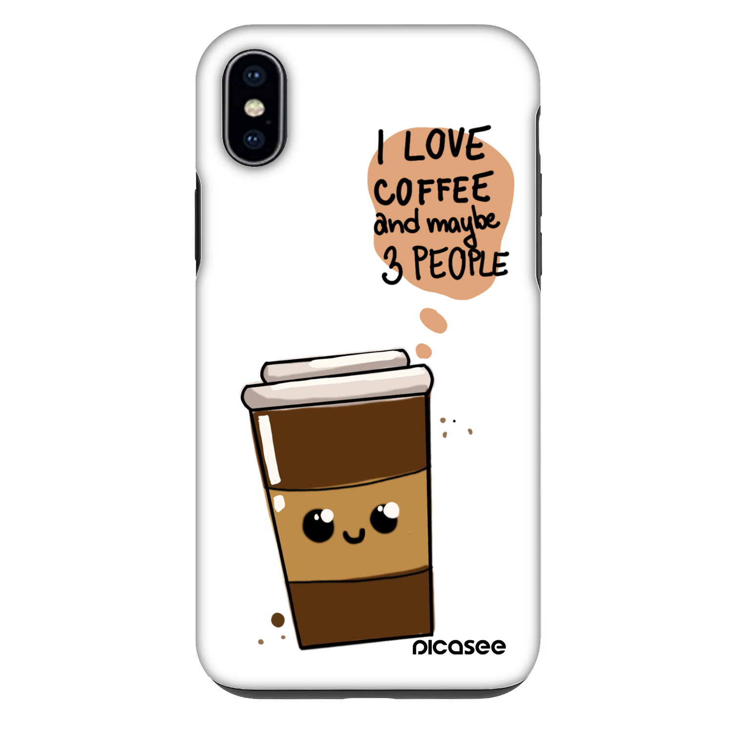 Picasee Fashion Case pro Apple iPhone XS Max - Cute coffee