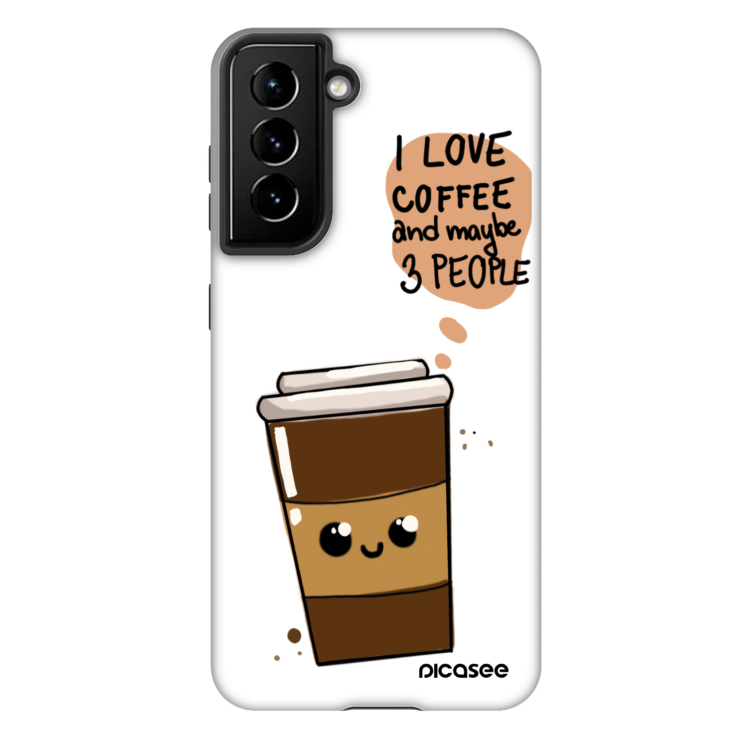 Picasee Fashion Case pro Samsung Galaxy S21 5G G991B - Cute coffee
