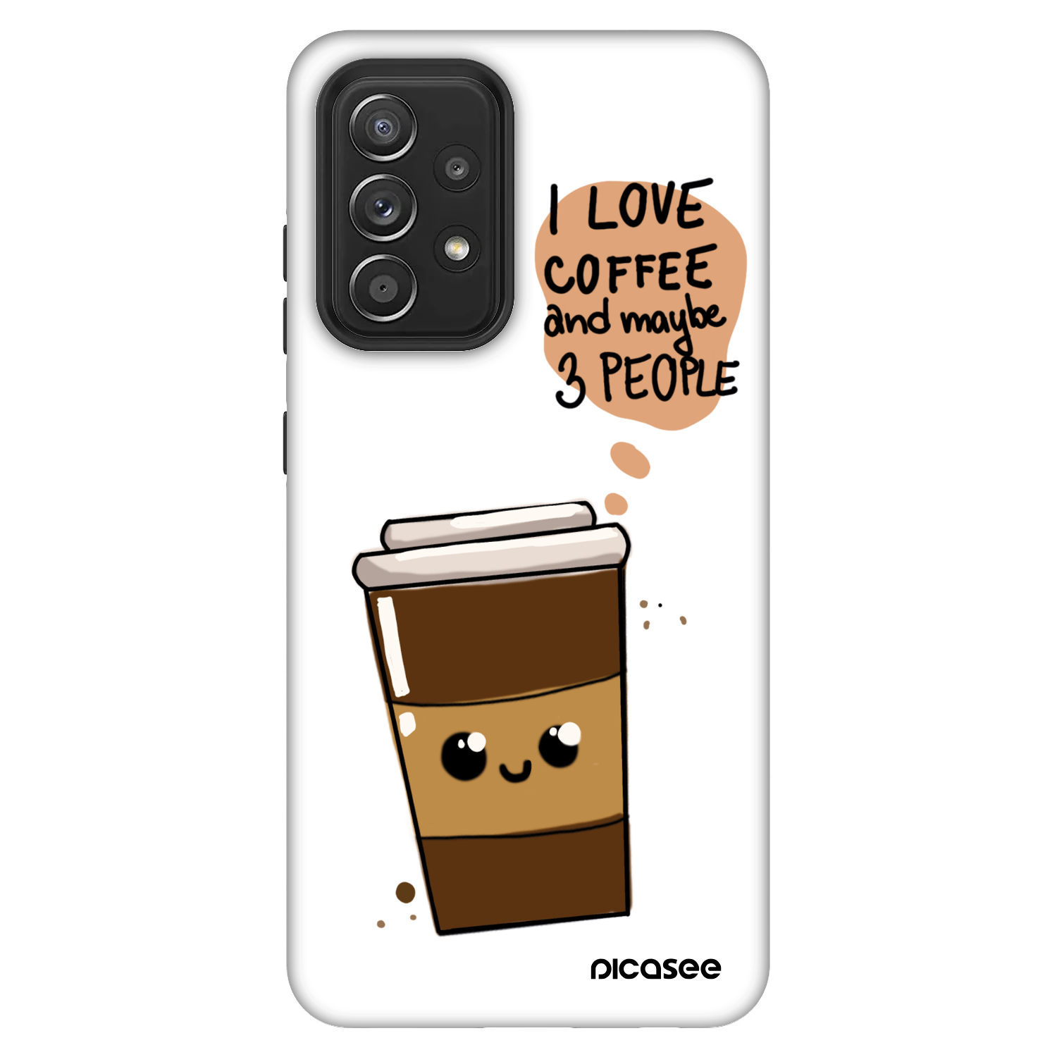 Picasee Fashion Case pro Samsung Galaxy A52s 5G A528B - Cute coffee