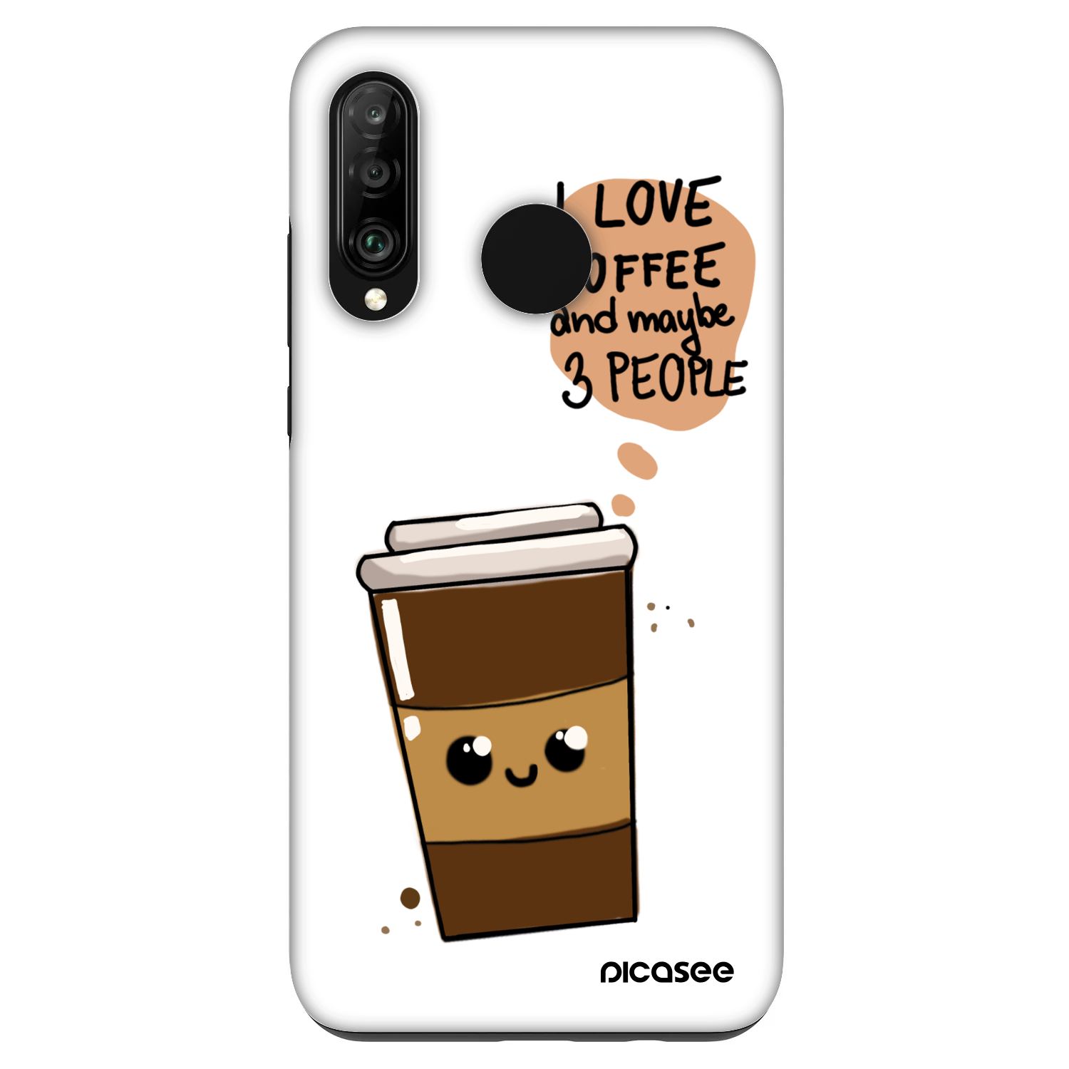 Picasee Fashion Case pro Huawei P30 Lite - Cute coffee