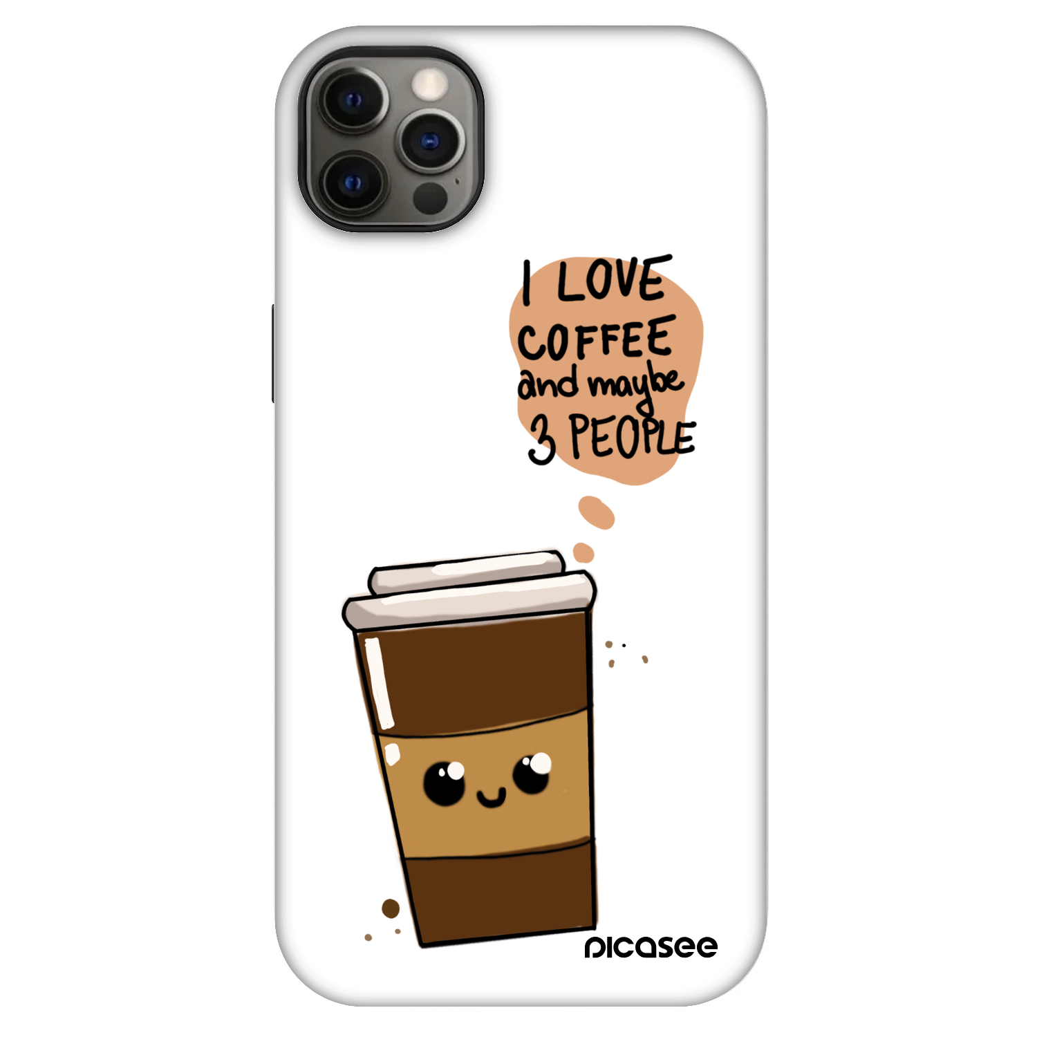 Picasee Fashion Case MagSafe Apple iPhone 12 Pro Max - Cute coffee