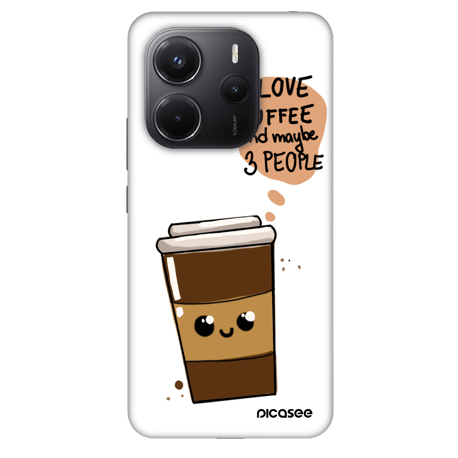 Picasee Fashion Case pro Xiaomi Redmi Note 14 4G - Cute coffee