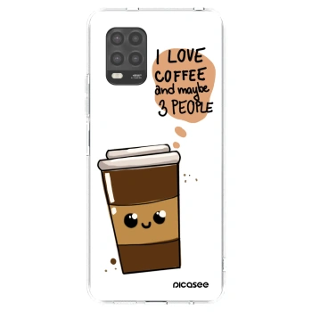 Picasee silikonový průhledný obal pro Xiaomi Mi 10 Lite - Cute coffee