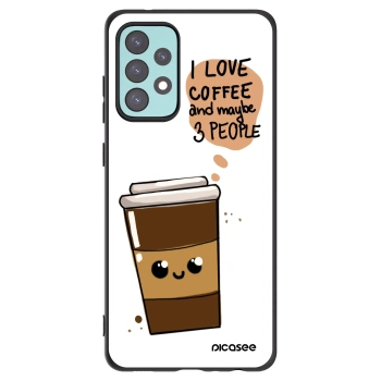 Picasee silikonový černý obal pro Samsung Galaxy A72 A725F - Cute coffee