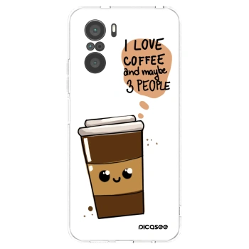 Picasee silikonový průhledný obal pro Xiaomi Poco F3 - Cute coffee