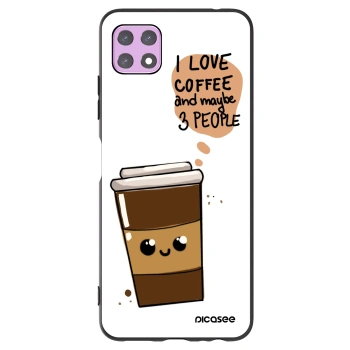 Picasee silikonový černý obal pro Samsung Galaxy A22 A226B 5G - Cute coffee