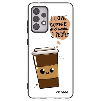 Picasee silikonový černý obal pro Samsung Galaxy A52s 5G A528B - Cute coffee