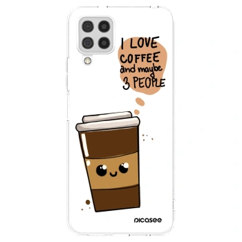 Picasee silikonový průhledný obal pro Samsung Galaxy A22 A225F 4G - Cute coffee
