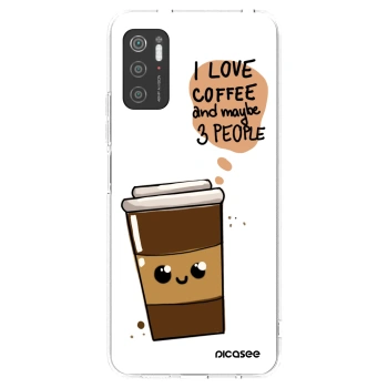 Picasee silikonový průhledný obal pro Xiaomi Poco M3 Pro 5G - Cute coffee