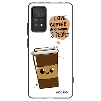 Picasee silikonový černý obal pro Xiaomi Redmi Note 11 Pro 5G - Cute coffee