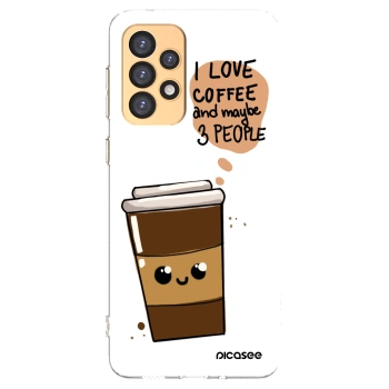 Picasee silikonový průhledný obal pro Samsung Galaxy A33 5G A336 - Cute coffee