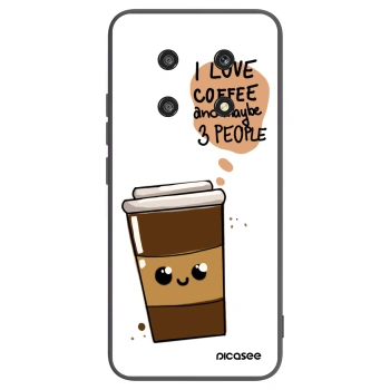 Picasee silikonový černý obal pro Honor Magic4 Lite 5G - Cute coffee
